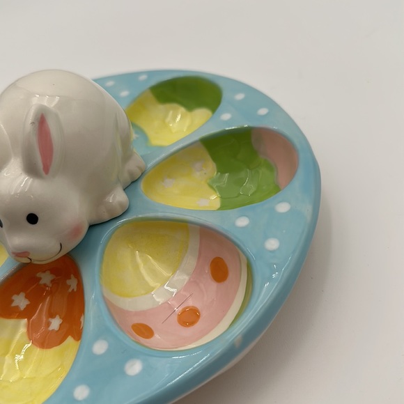 Chang Song Easter Bunny Egg ceramic dish - Picture 9 of 16